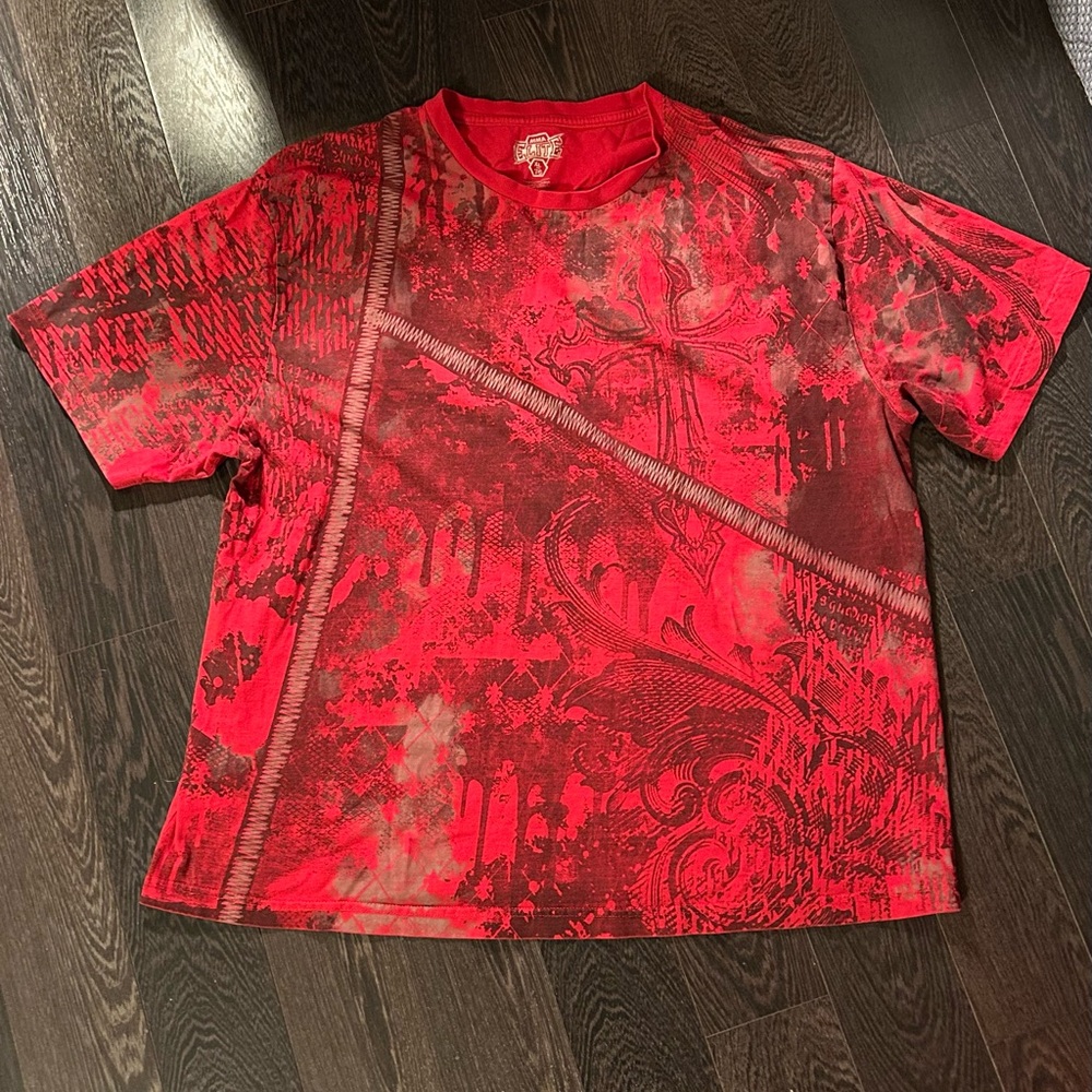 Y2K Grunge MMA ELITE Red Tee